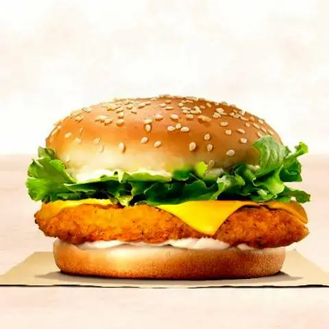 Hình ảnh BURGER GÀ GIÒN PHÔ MAI