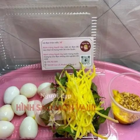 Hình ảnh Trứng cút chấm mỡ hành mơ tỏi