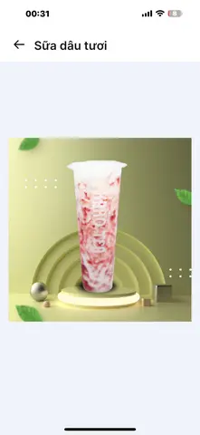 Hình ảnh sữa dâu tươi