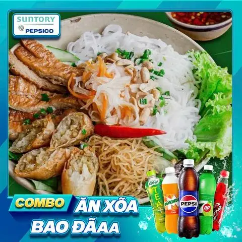 Hình ảnh Combo Bún Thịt Nướng Đầy Đủ + Nước Ngọt SPVB