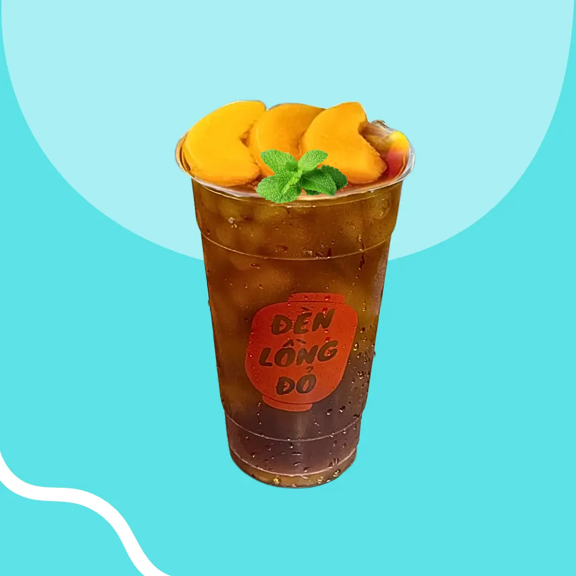 Hình ảnh Trà Đào Tươi - ly khổng lồ 