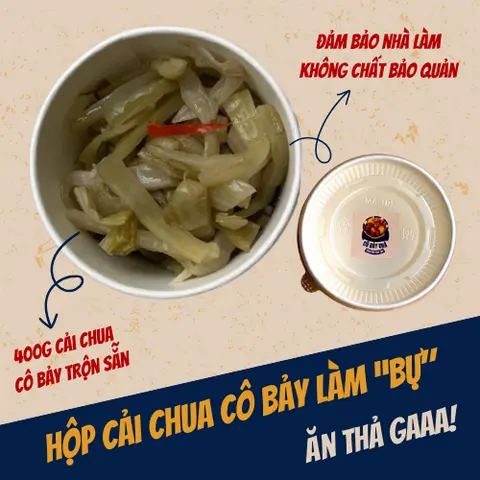 Hình ảnh Hộp cải chua cô Bảy làm - "Bự"
