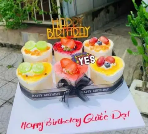 Hình ảnh Bánh cupcake ly tim 06 (Giao vị NGẪU NHIÊN)