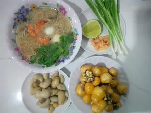 Hình ảnh súp ngọc kê trứng non phần nhỏ- tặng ly trà tắc