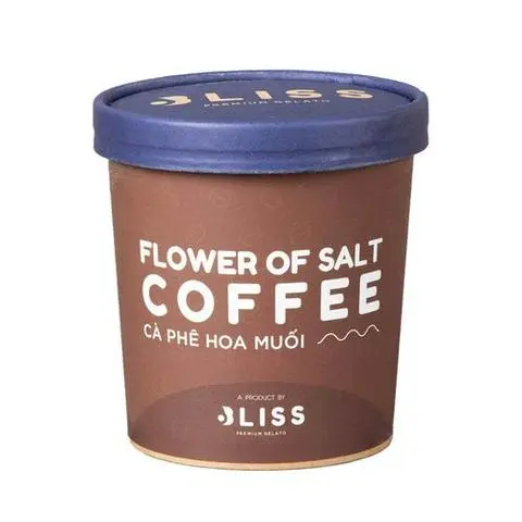 Hình ảnh Kem Cà Phê Hoa Muối 473ml Bliss Premium Gelato