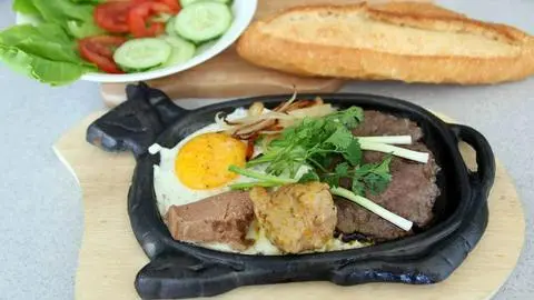 Hình ảnh Bò né truyền thống