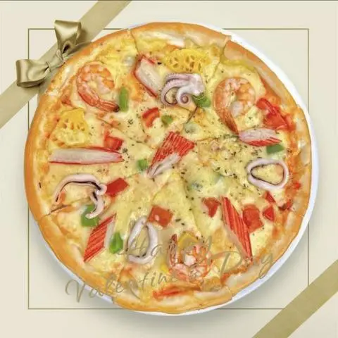 Hình ảnh Pizza Chicago nhân hải sản size 16cm