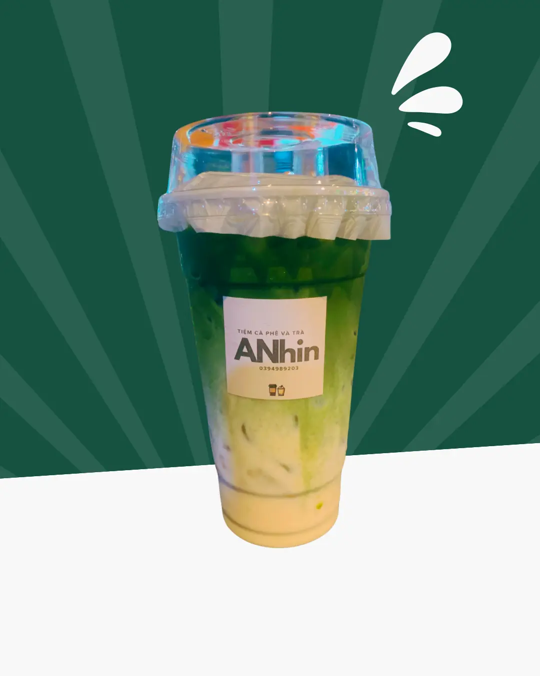 Hình ảnh Matcha Latte Hạnh Nhân