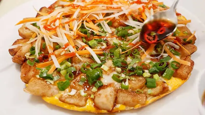 Hình ảnh Bột Chiên 2 Trứng + Trà Tắc Xí Muội 