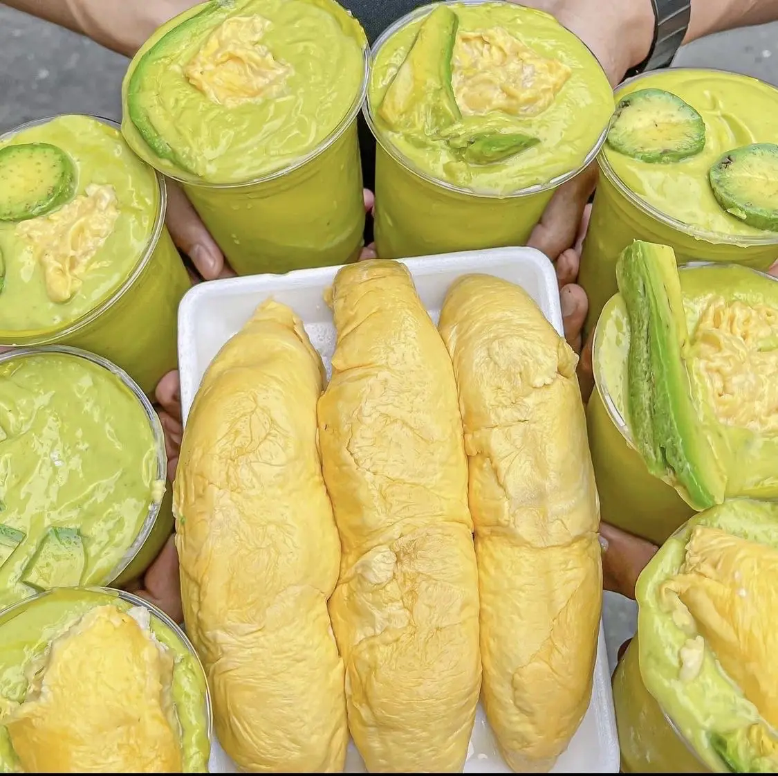 Hình ảnh Sinh tố bơ sầu riêng