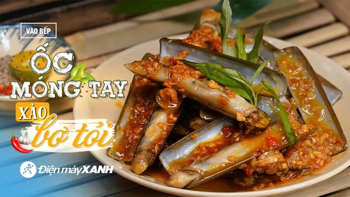 Hình ảnh Ốc Móng Tay Cháy Tỏi Ớt 