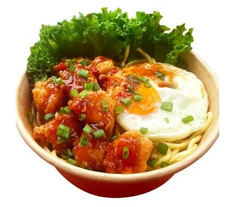 Hình ảnh  Mì trộn GÀ VIÊN ÔP LA TÓP MỠ RAU CỦ