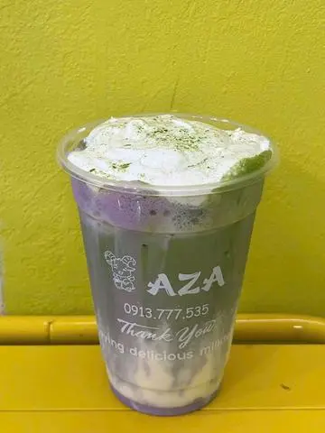 Hình ảnh Matcha latte khoai môn muối