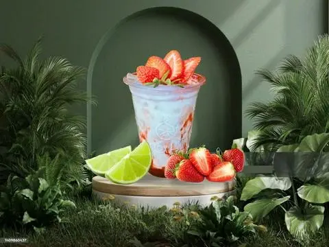 Hình ảnh Yogurt Dâu Tây