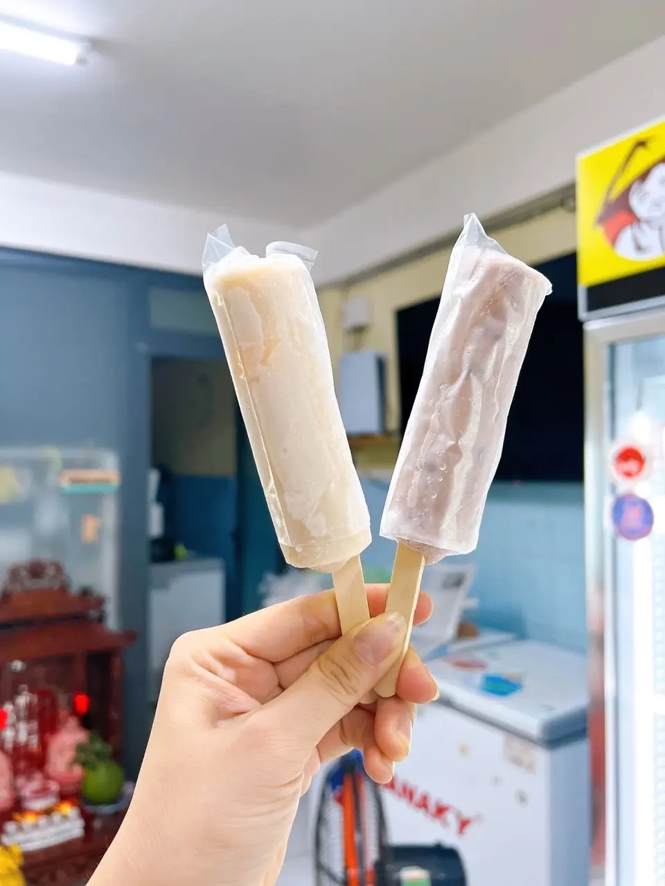 Hình ảnh KEM ỐNG TUỔI THƠ 5 ĐẬU XANH 5 ĐẬU ĐỎ