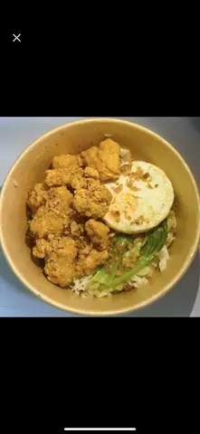 Hình ảnh Mì trộn gà karaage chiên giòn+ trứng
