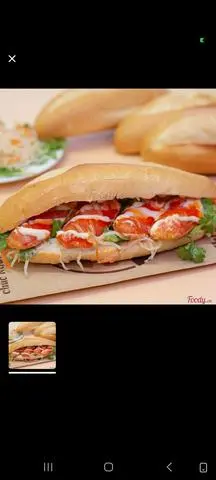 Hình ảnh combo Bánh mì trứng xúc xích bò khô +trà tắc thạch cá