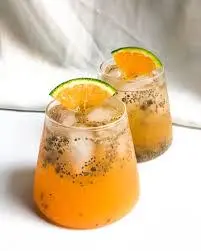 Hình ảnh nước cam hạt chía