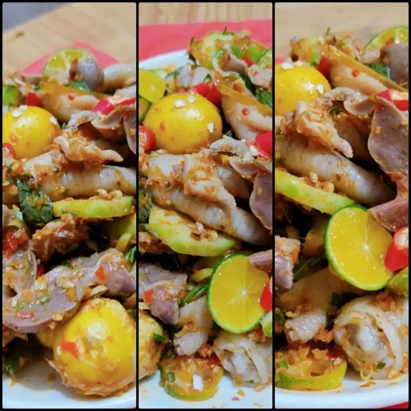 Hình ảnh Lòng Mề Gà Sốt Thái