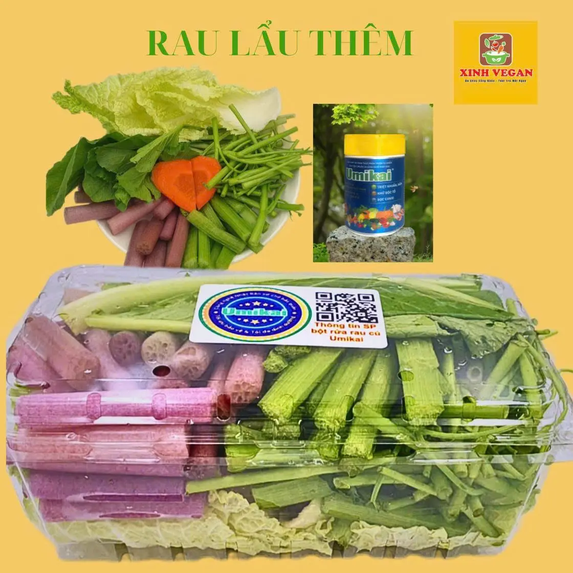 Hình ảnh Rau thêm vào lẩu 3-4 người 