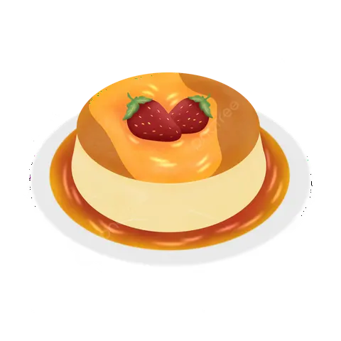 Hình ảnh Bánh flan dâu