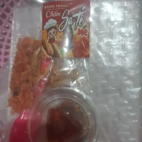 Hình ảnh bánh tráng chấm sate me