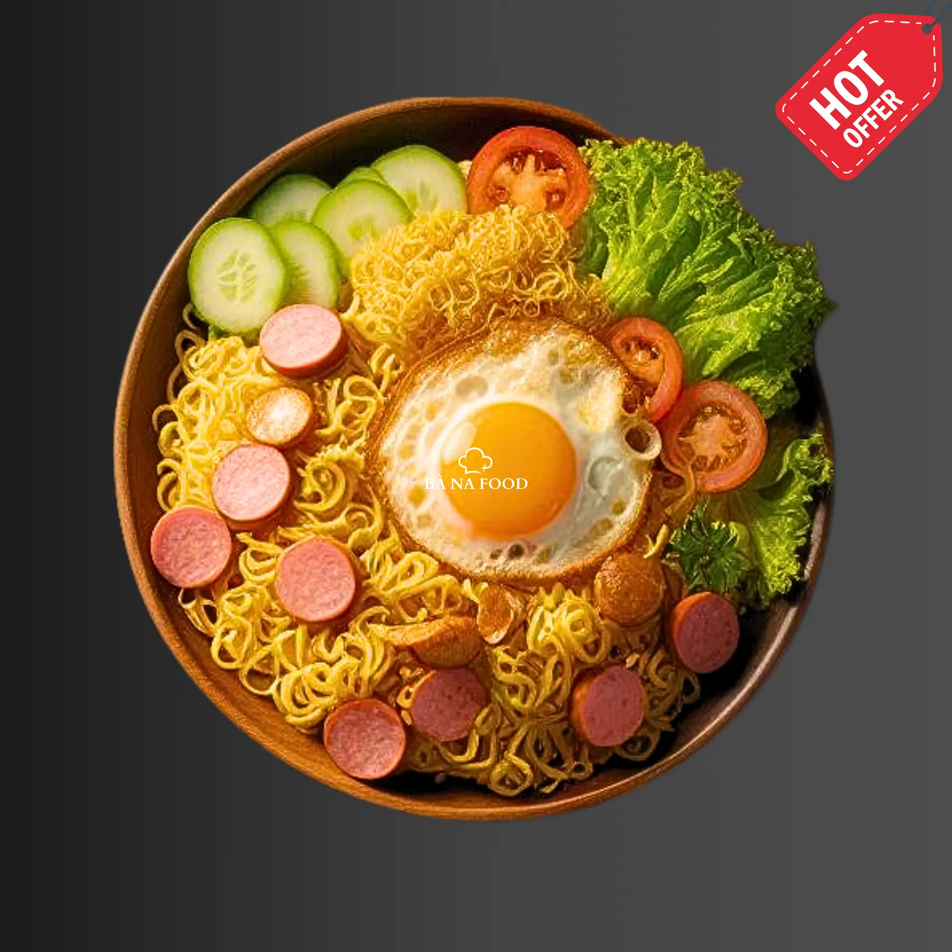 Hình ảnh Mì trộn cá viên chiên mắm tỏi MIX 2