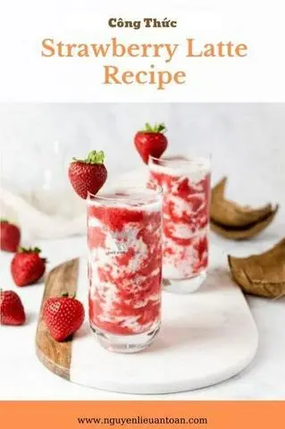 Hình ảnh Latte dâu tây 