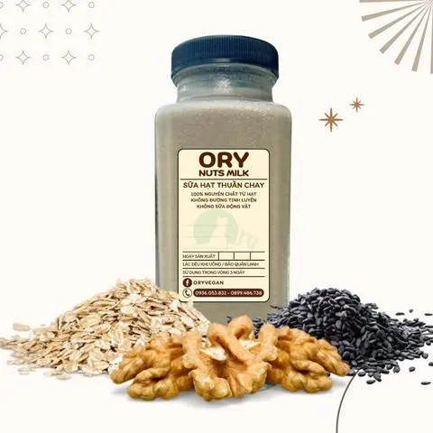 Hình ảnh Sữa Óc Chó, Yến Mạch, Mè Đen - Ly giấy 250ml