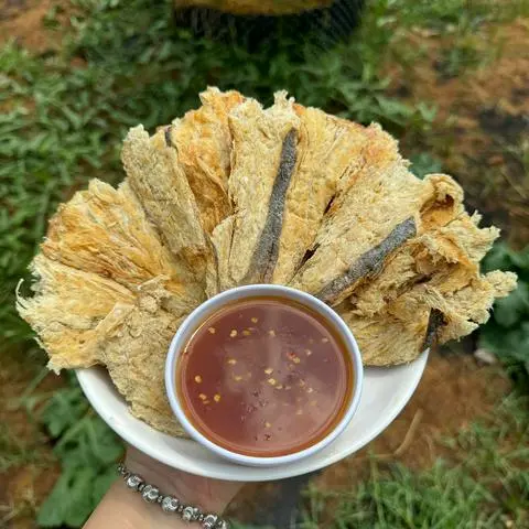 Hình ảnh khô cá đuối nướng 