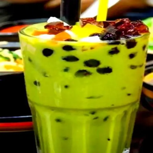 Hình ảnh Trà Sữa Sâm Dứa Full Topping - Ly 700ml