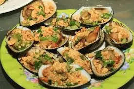 Hình ảnh sò lông nướng mỡ hành