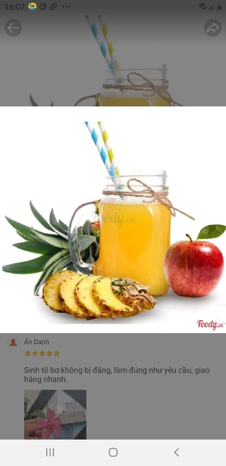 Hình ảnh nước ép Thơm + Táo 