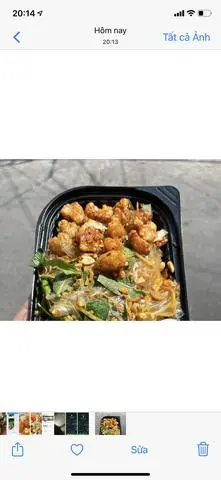 Hình ảnh bánh tráng dẻo phơi sương trộn tóp mỡ rim
