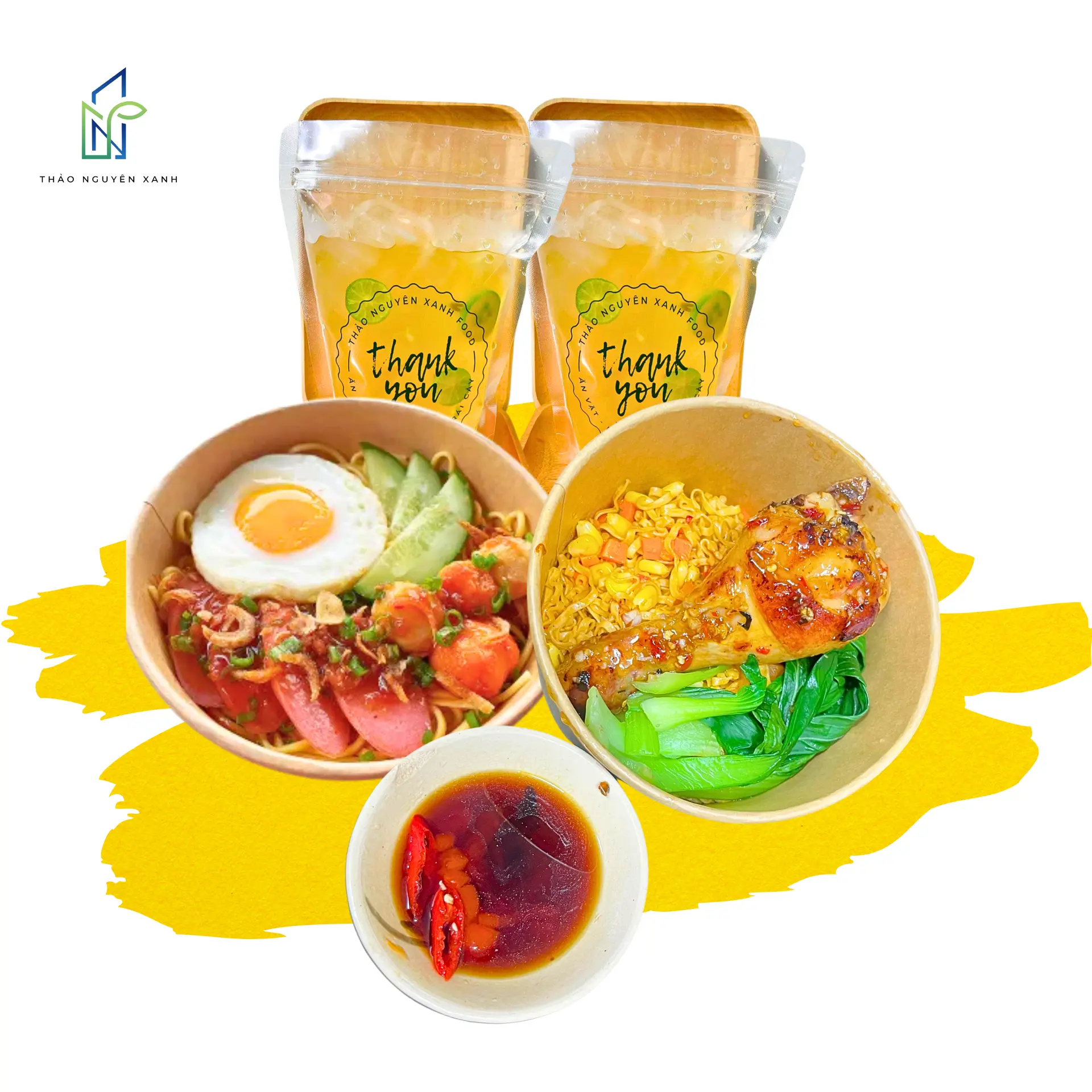 Hình ảnh Combo mì trộn 2 người