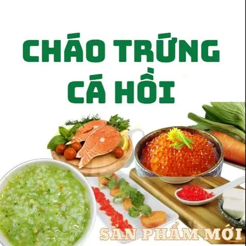 Hình ảnh Cháo trứng cá hồi 