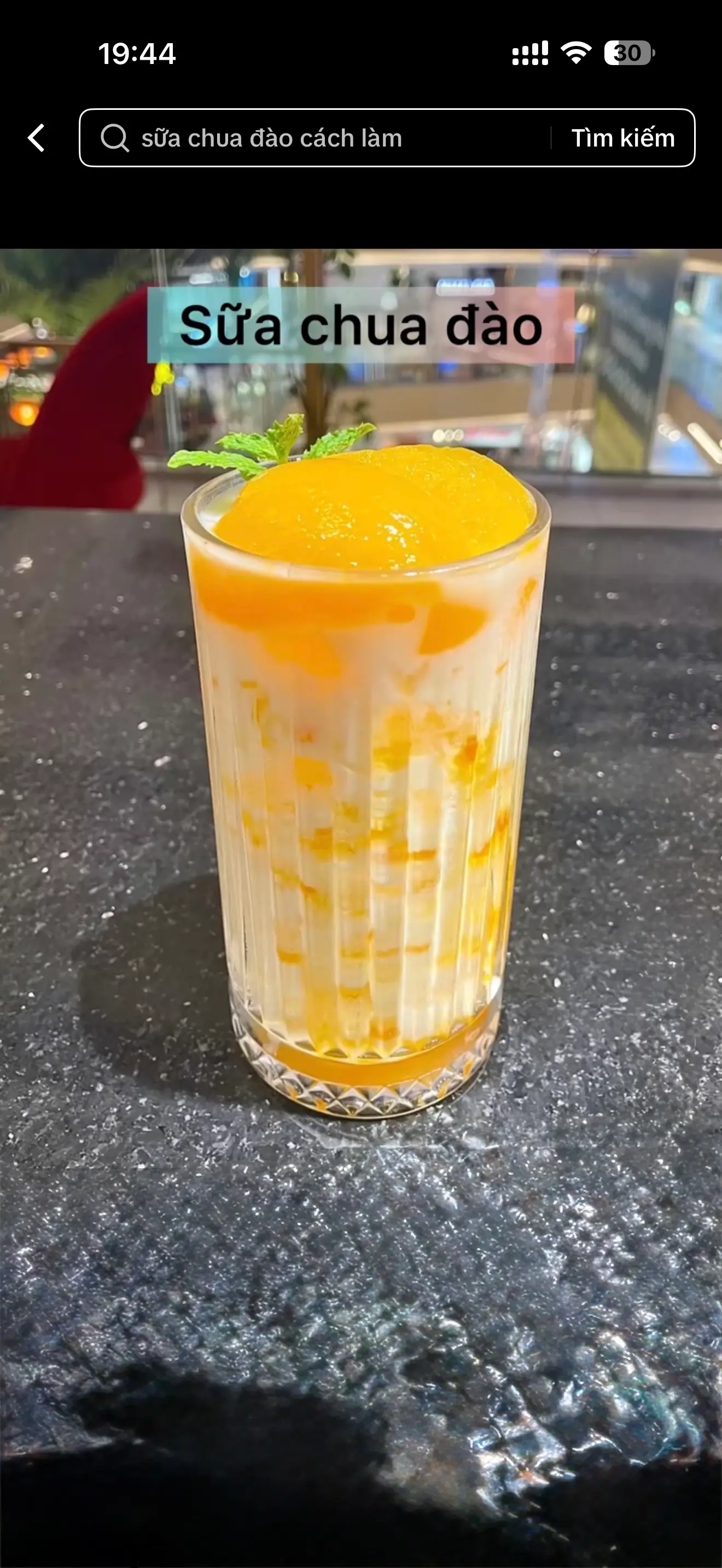 Hình ảnh Sữa Chua Đào Dầm 