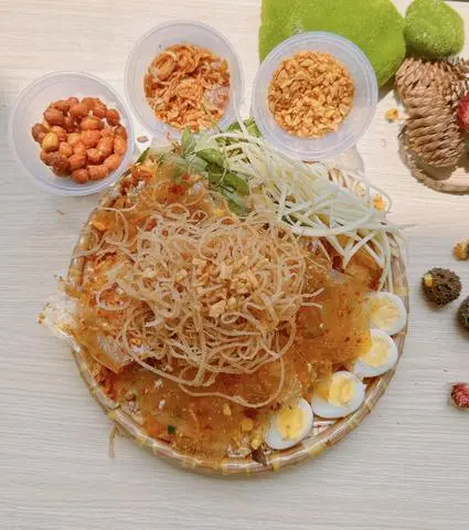 Hình ảnh Bánh Tráng Dẻo Sate Bì (Trộn Sẳn )