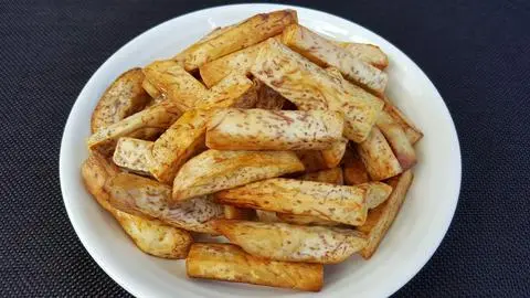 Hình ảnh khoai môn chiên