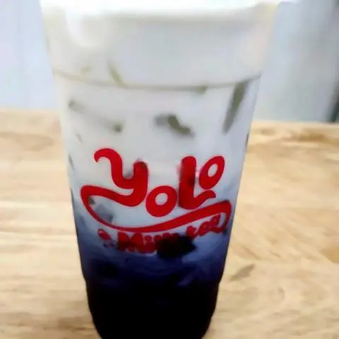 Hình ảnh Sữa tươi hoa đậu biếc