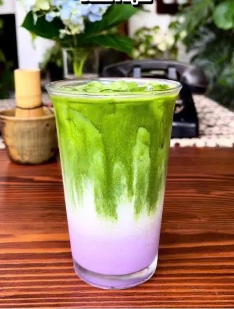 Hình ảnh Khoai Môn Latte Matcha