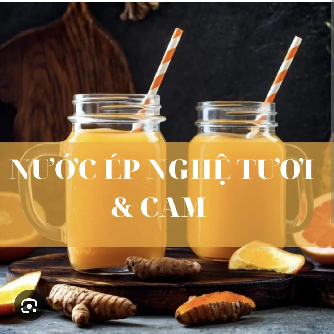 Hình ảnh Nước ép nghệ tươi mix Cam