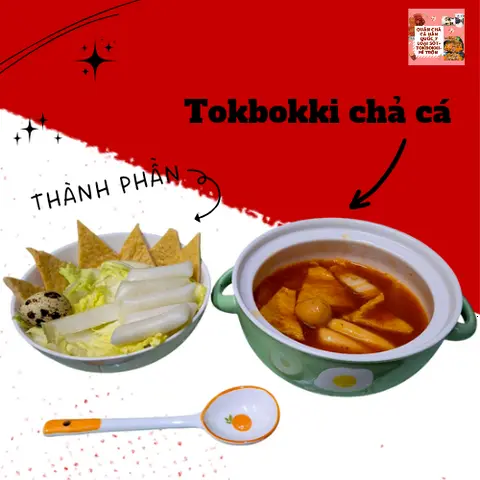Hình ảnh Tokbokki chả cá (Không thể điều chỉnh độ cay)