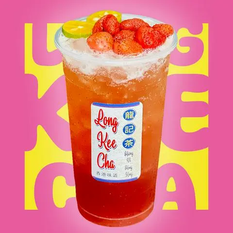 Hình ảnh Trà Oolong Dâu Tây Tươi