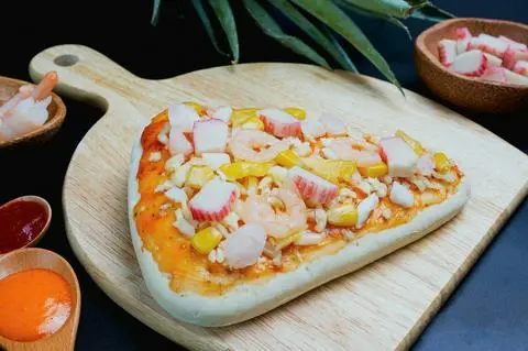 Hình ảnh pizza phô mai hải sản