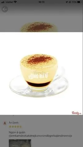 Hình ảnh Cà phê trứng nóng
