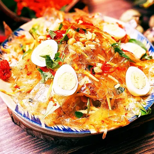 Hình ảnh Phơi sương trộn tóp mỡ