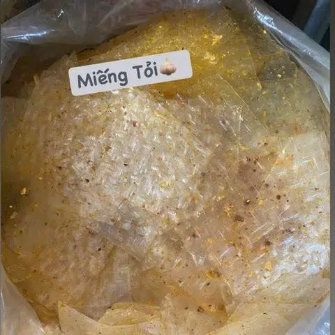 Hình ảnh Bánh tráng tỏi miếng