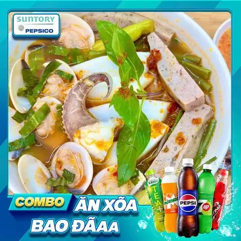 Hình ảnh Bún Thái mực + Nước Ngọt Pepsi