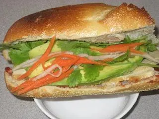 Hình ảnh Bánh mỳ. chả chay